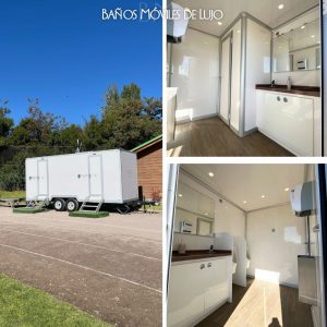 Explora la flota de tráileres, módulos y baños de lujo móviles de Baños Móviles de Lujo. Conozca especificaciones para elegir la opción perfecta para su evento. ¡Cotice aquí!